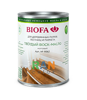 Твердый воск-масло для дерева, профессиональный матовый Biofa 9062 (Биофа 9062)