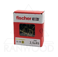 Саморез для напольных покрытий Fischer FTF-ST YZP, 3,5х45, (200 шт)
