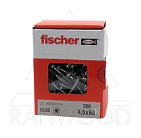 Шуруп Fischer FPF-ST A2P 4,5х60, с потайной головкой, (100 шт)
