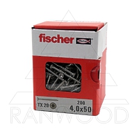 Шуруп Fischer FPF-ST A2P 4,0х50, с потайной головкой, (200 шт)