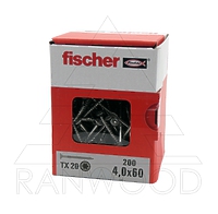 Шуруп Fischer FPF-ST A2P 4,0х60, с потайной головкой, (200 шт)