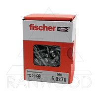 Шуруп для террас Fischer FTS-ST A2P 5,0х70, (100 шт)